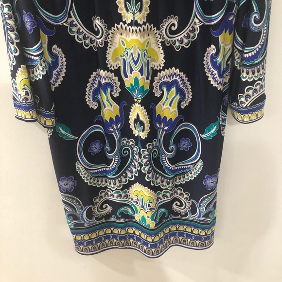 Laundry by Shelli Segal Blue Shift Dress 4 - Picture 4 of 6